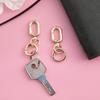 12pcs Double Opening Swivel Clasp Clips Metal Swivel Spring Snap Hooks Key Chain Clip with Key Ring Spring Coil Opening Keychain