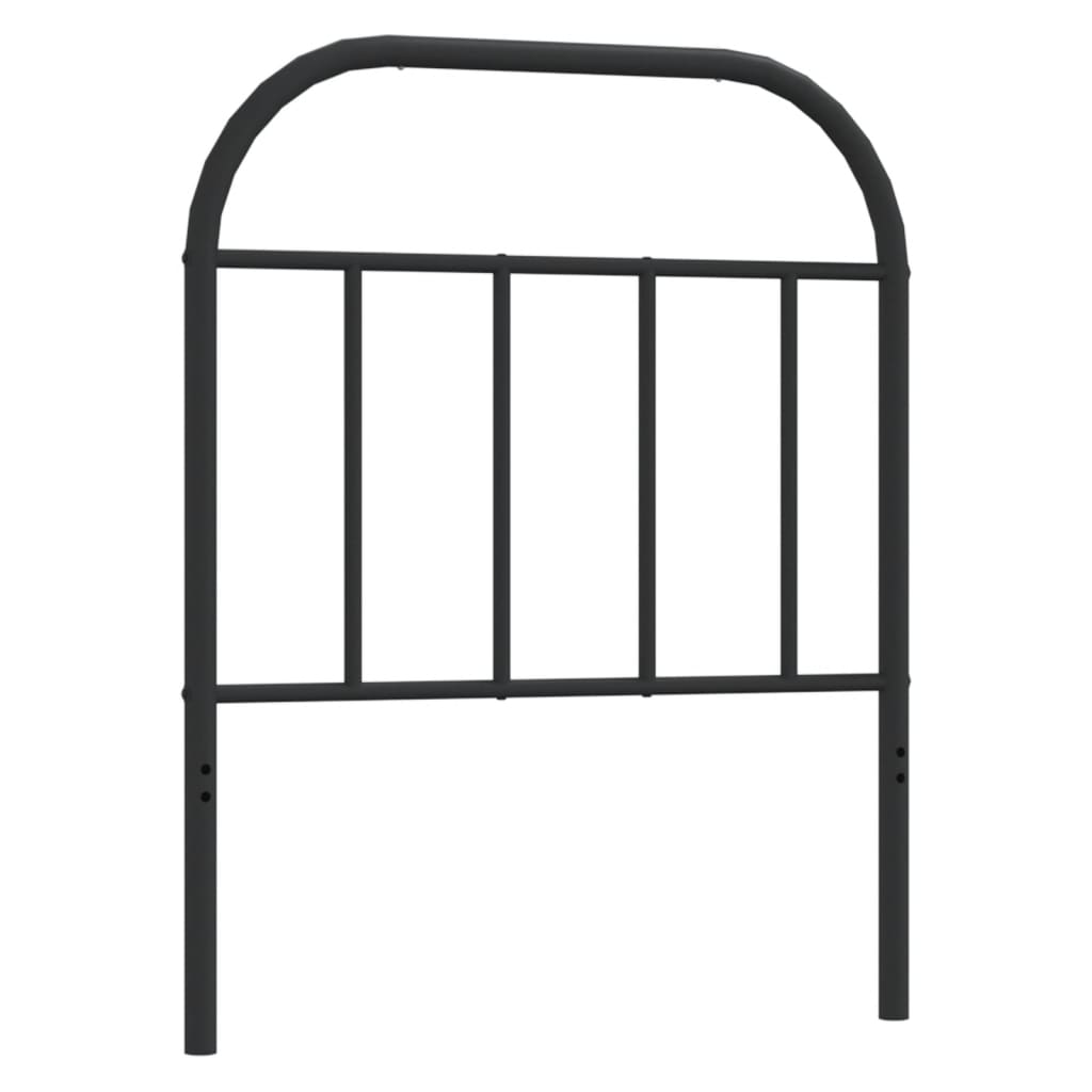 Vidaxl Testata in Metallo, Nera, 75 Cm