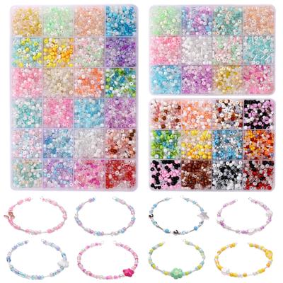 24box/bag Glass Seed Beads Set for DIY Bracelet Necklace Accessories Jewelry Making