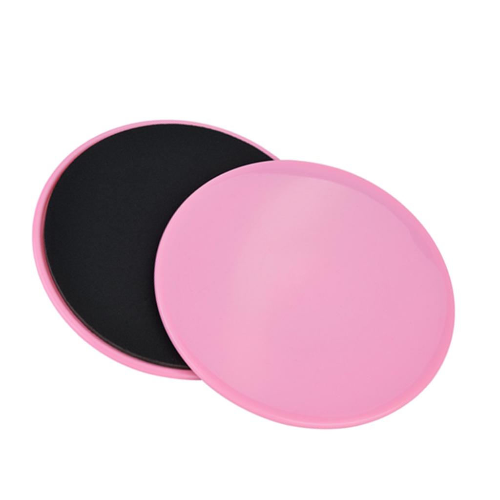 2KS Cvičební kluzné disky Fitness Core Slider Sport Cvičení celého těla (růžový)