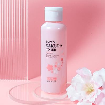 LAIKOU Sakura Toner, stosowany do wygładzania kolorytu skóry, rozjaśniania i redukcji plam, 100 ml