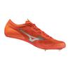 Track and Field Shoes XLaser Next 3 Club Activities Lightweight Short Distance Track and Field Spikes for Tracks Less than 800m Orange x Silver cm 2E