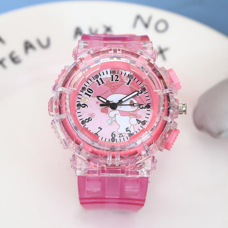 Montre électronique Ku Luo Mi pour filles, avec affichage de l'heure et fonction phosphorescente : cadeau idéal pour un anniversaire à la maternelle