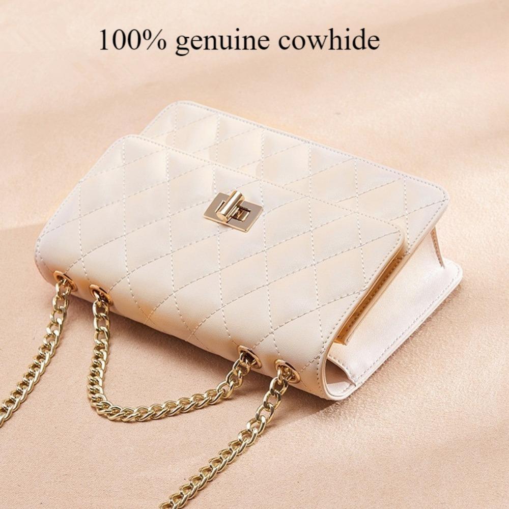 Lingge Chain Bag, Women's Bag, Girls' Hot Girl, Universal for All Seasons, One Shoulder Crossbody