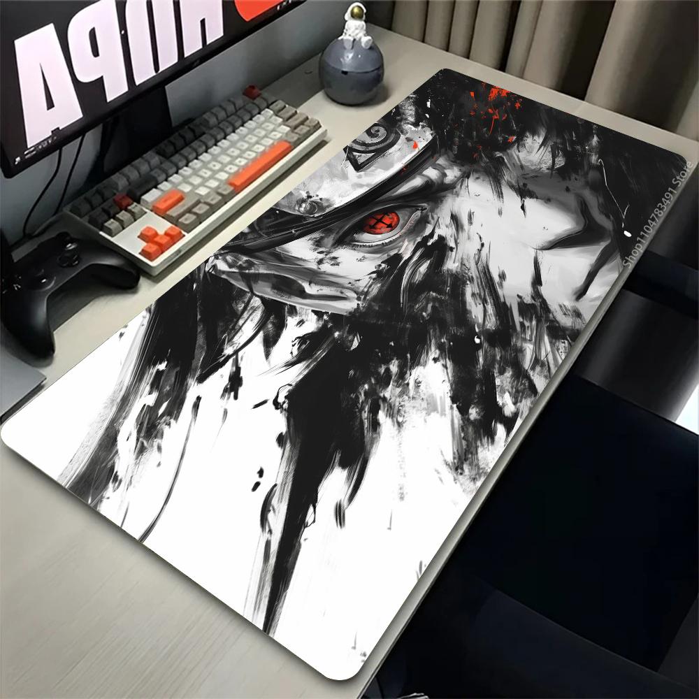 Großes Mauspads PC Speed Für E-Sport-Spieler Laptop Computer Tastatur Schreibtischmatte Mousepad Uchiha Itachi Madara NNaruto Uzumaki
