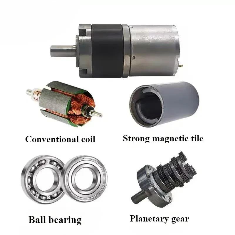 36GP-3530DC Planetary Gear Motor36MM 12v 24v Shaft Diameter 6mm/8mm  Max Torque 50kg Adjustable Speed Can CW CCW Electric Motor