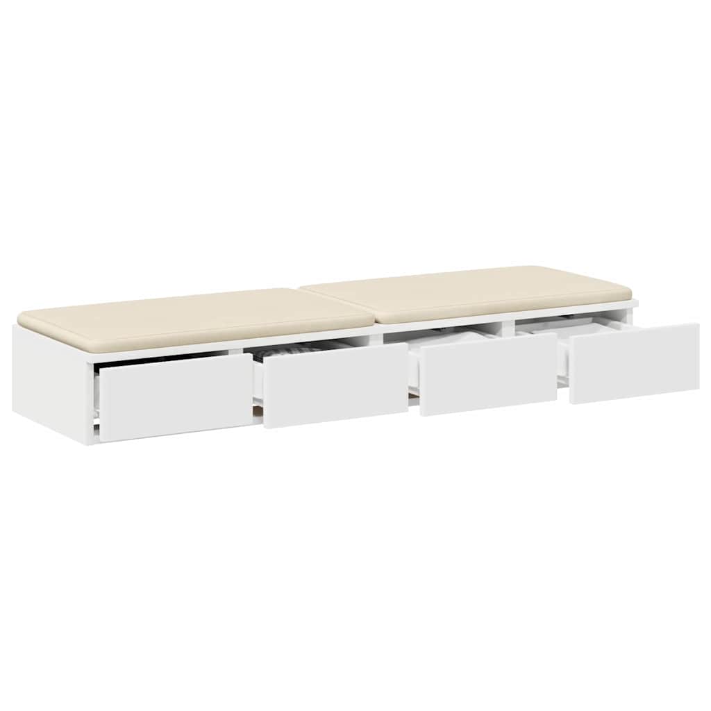 Bed Drawers White 120 x 36.5 x 16.5 cm Particleboard