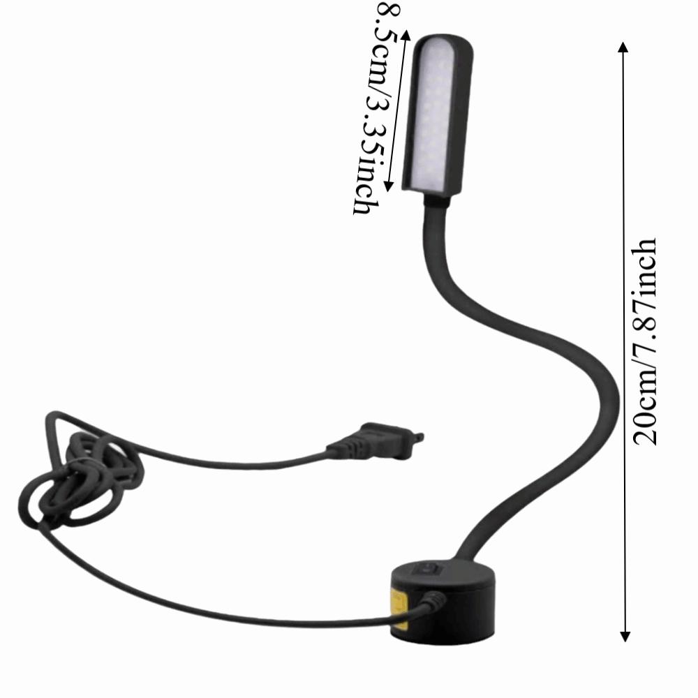 Magnetic Base Led Sewing Machine Light Flexible Gooseneck Desk Light  Music Stand