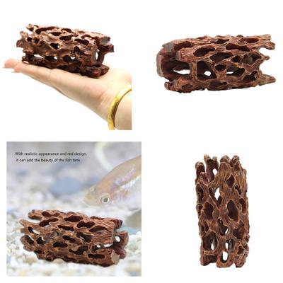 Landscape Hallowed Cave Hideouts Fish Tanks Decorations for Aquariums Terrarium Shrimp Hideouts Tree Ornaments