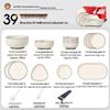RuHan Minimalist Cream Style Dinnerware Set