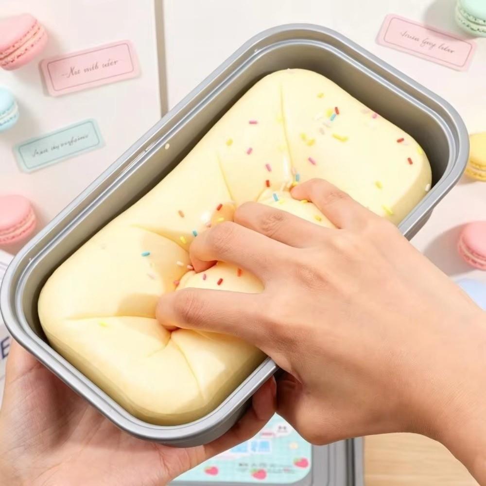 Slow Rising Sticky Box Cake Squishy Toy Super Soft Sensory Fidget Toy Cake Squeeze Toy  Hand Relax