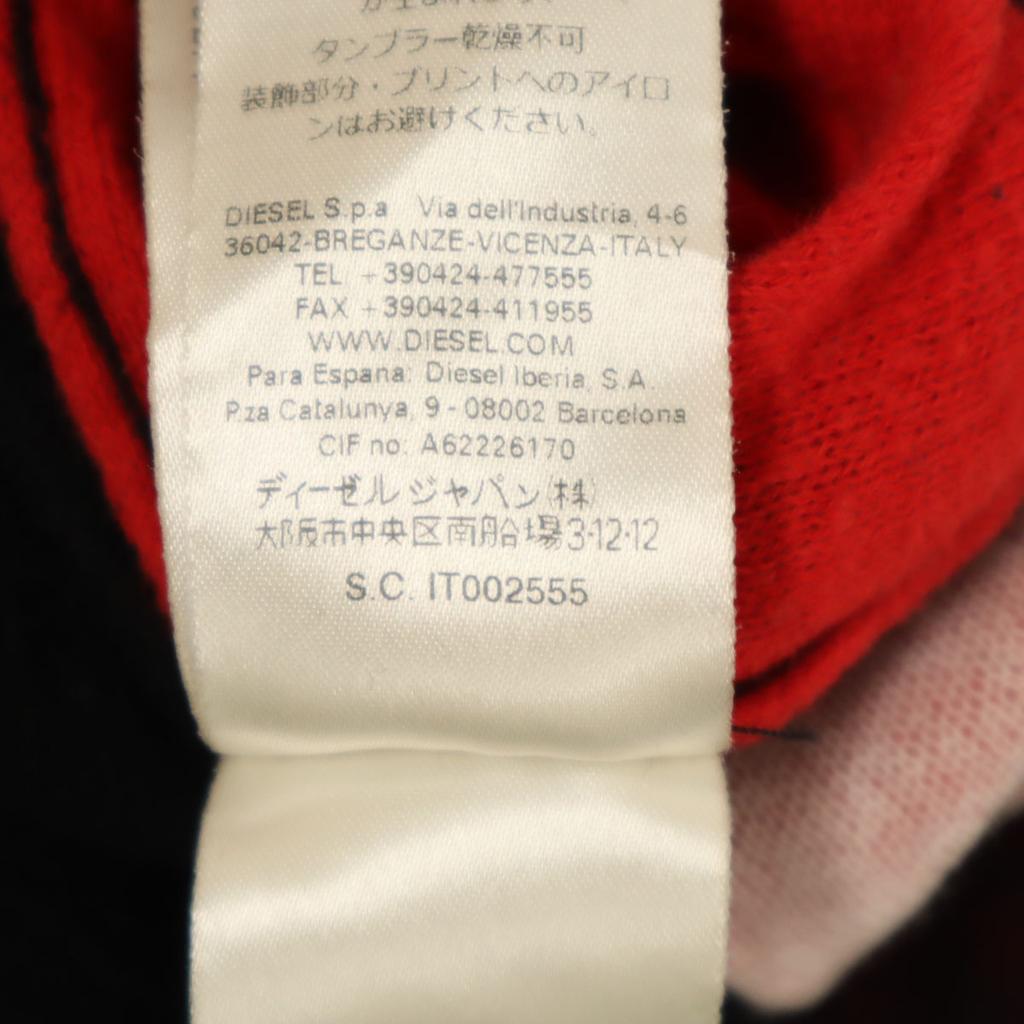 DIESEL made in Italy Long sleeve knit M Red Men's Used
