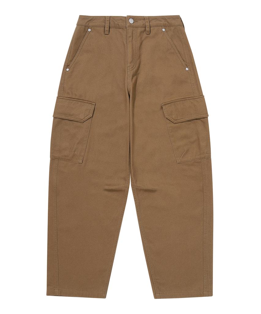 Syupeodeulai W Cargo Barrel Pants Camel
