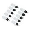 10Pcs Hair Oil Bottle 60ml Leakproof High Temperature Resistant Transparent Plastic Dispensing Bottle with Funnel
