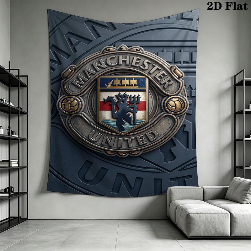 Manchester Logo Threepiece Set 1 Duvet Cover 2 Pillowcase Without Core Duvet Cover And Pillowcase Soft And Comfortable