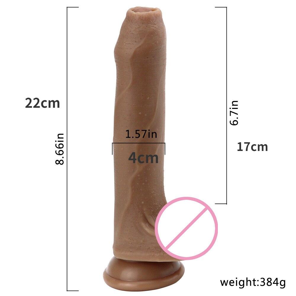 22cm Liquid Silicone Realistic Penis Dildo for Women Adult Sex Toys Anal Plug Big Dick Chastity Strapon   Game Fisting