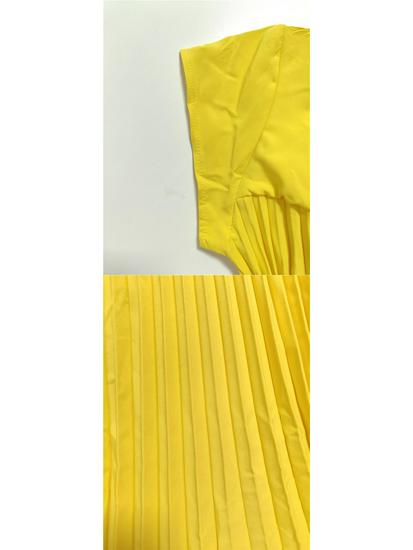 2026 Women's Autumn European & American Fashion: Elegant Sleeveless Round Neck Pleated Long Dress