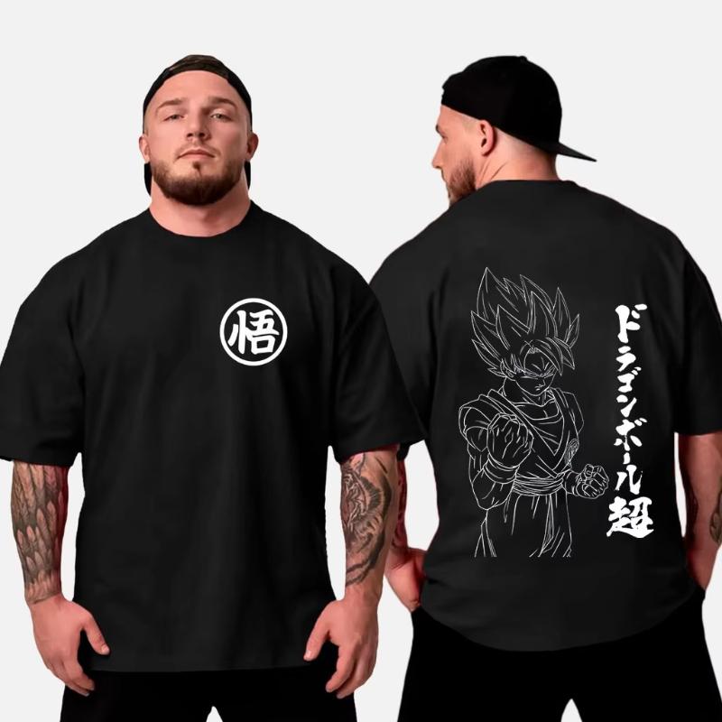 2026 Summer Dragon Ball Compilations Retro Highquality Cotton Mens Tshirts Son Goku Unisex Childrens Casual Short Sleeves