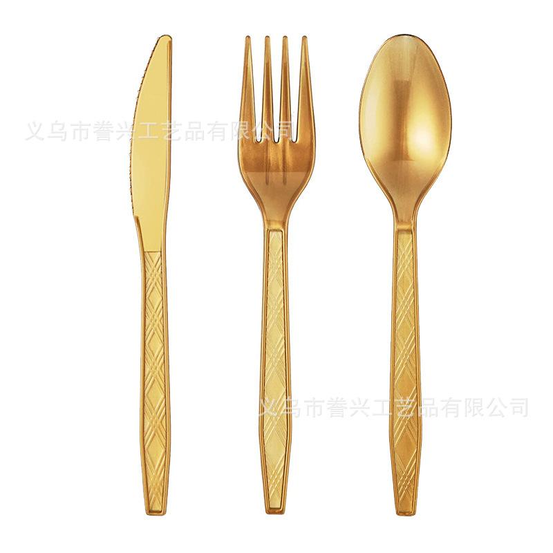Disposable Knives, Forks And Spoons Spot Plastic Tableware Party Party Ps Knives, Forks And Spoons Foreign Trade Supply Products