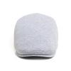 Newsboy Caps Men Casual Vintage Beret Knitted Cotton Cabbie Hat Autumn Winter Fashion Women Warm Flat Cap Unisex Adjustable