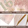 16th Birthday Door Banner Decorations for Girls, Pink Rose Gold Sweet 16 Birthday Door Cover Backdrop Party Supplies, Large Happy Sixteen Year Old