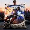 1pc Mortal Kombat Outdoor Flannel Throw Blanket Soft, Lightweight & Warm