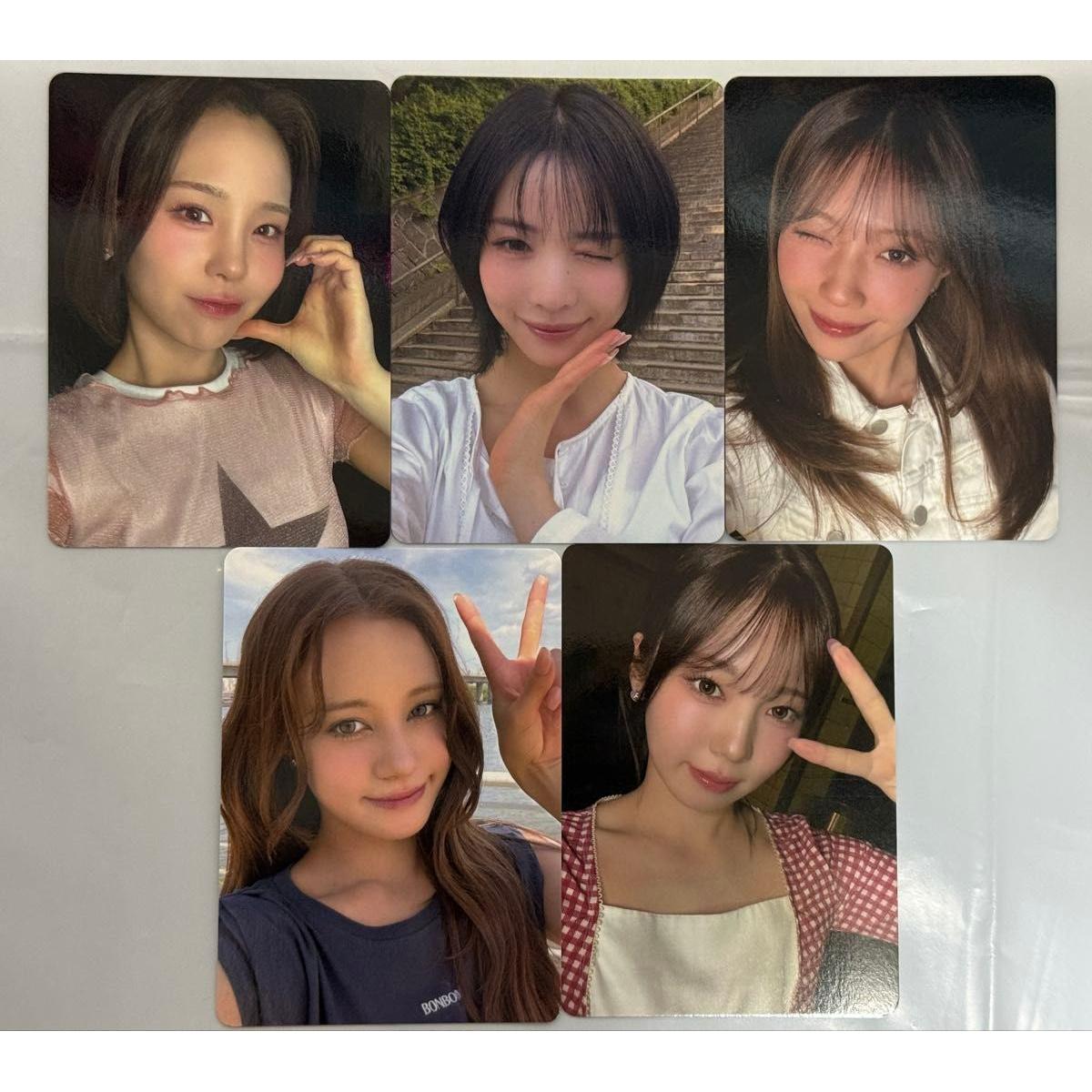 Used NiziU portfolio Tower Records Cafe Bonus Trading Card Set of 5 Mako Maya Mayuka Nina Ayaka