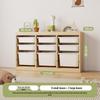 Children's Solid Wood Toy & Book Storage Shelf and Cabinet