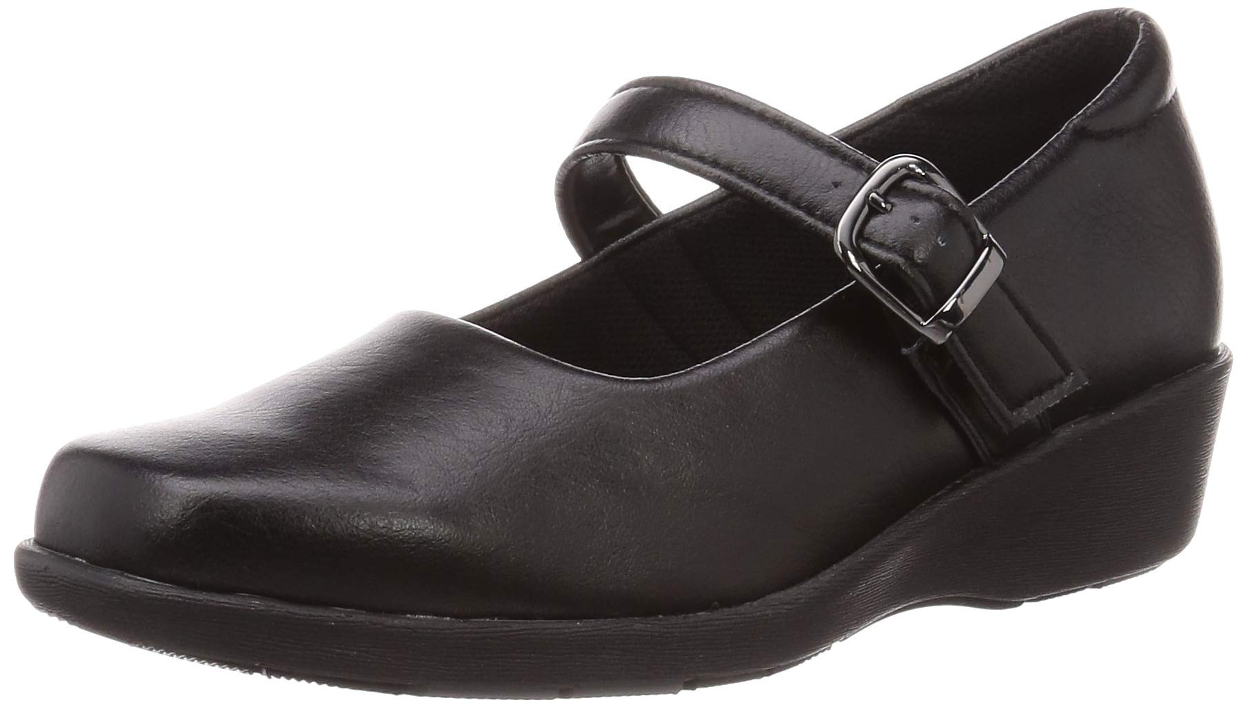 

4073 Office Pumps Shoes 3E Made in Japan Strap Black [Pansy] Women s 23.0cm чорний