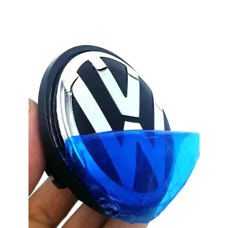 New 2026 Emblems VW Car Wheel Center Cap Hub Cover 4Pcs 55mm 60mm 56mm 65mm 70mm For Volkswagen Rline R Golf Passat Polo Arteon Jetta NC3