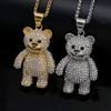 Halsband Ny Hip Hop Mode Smycken Djur Söt Björn Hänge Halsband