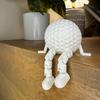 Sports Ball Figurine Collection,Miniatures Ball Sports Set with Articulated Leg, Funny 3D Printed Golf,Basketball,Soccer Desktop Decor,Office Desk