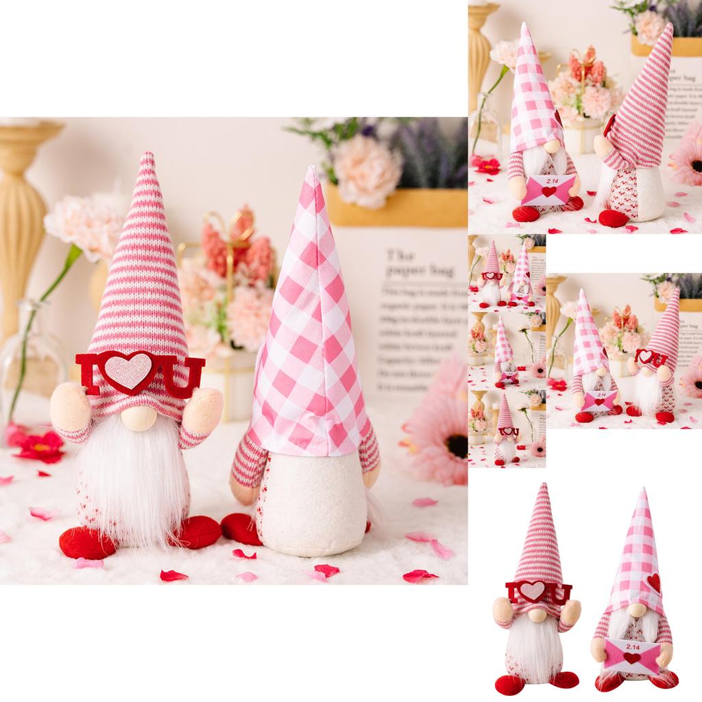 Entzückendes Rosa Valentinstag Wichtelpaar Deko Figuren Perfekt Für Romantische Geschenke