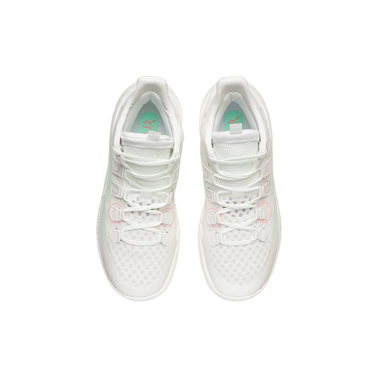 New LiNing SONIC 9 Low Slip Resistant Cushioning Wear Resistant Low Top Basketball Shoes Ivory ABAR039-5