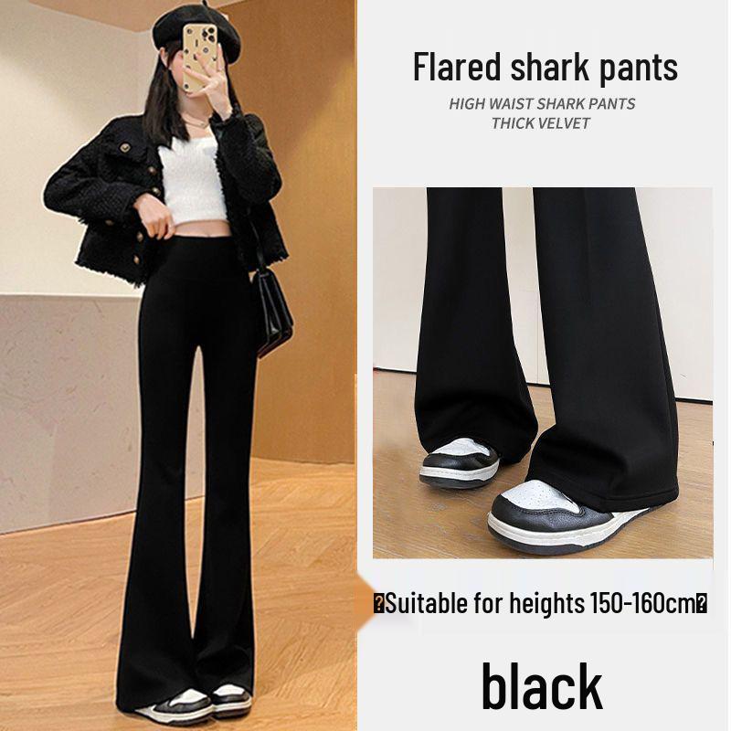 

Women s Plus Velvet High Waist Flare Yoga Pants - Tummy Control & Hip Lift Slimming Outerwear XL 90-130 jin