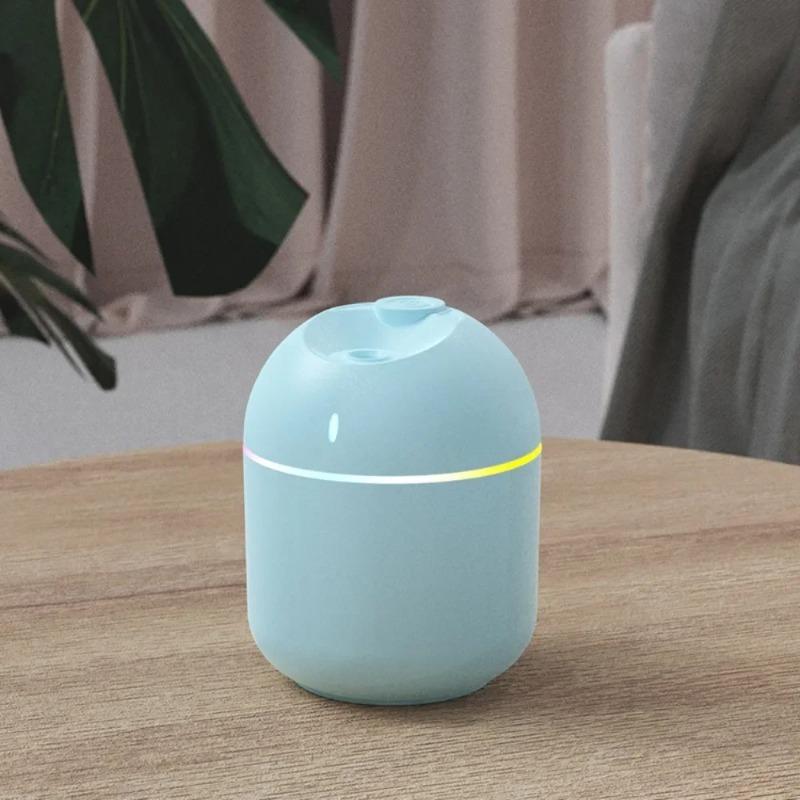 USB Mini Air Humidifier Aroma Essential Oil Diffuser For Home Car Ultrasonic Mute Mist Maker Diffuser with LED Color Lamp