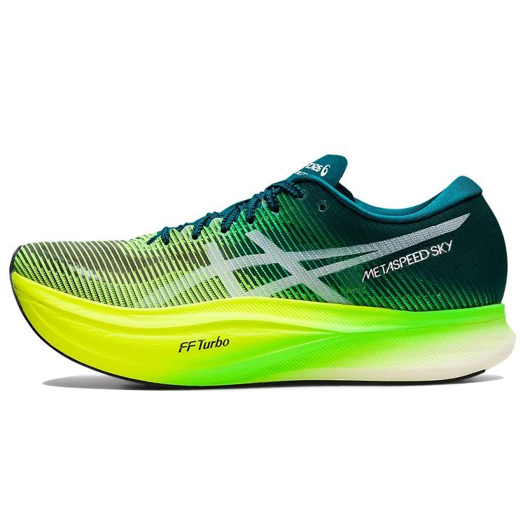 New Asics Metaspeed Sky+ Velvet Pine Safety Yellow 1013A115-300