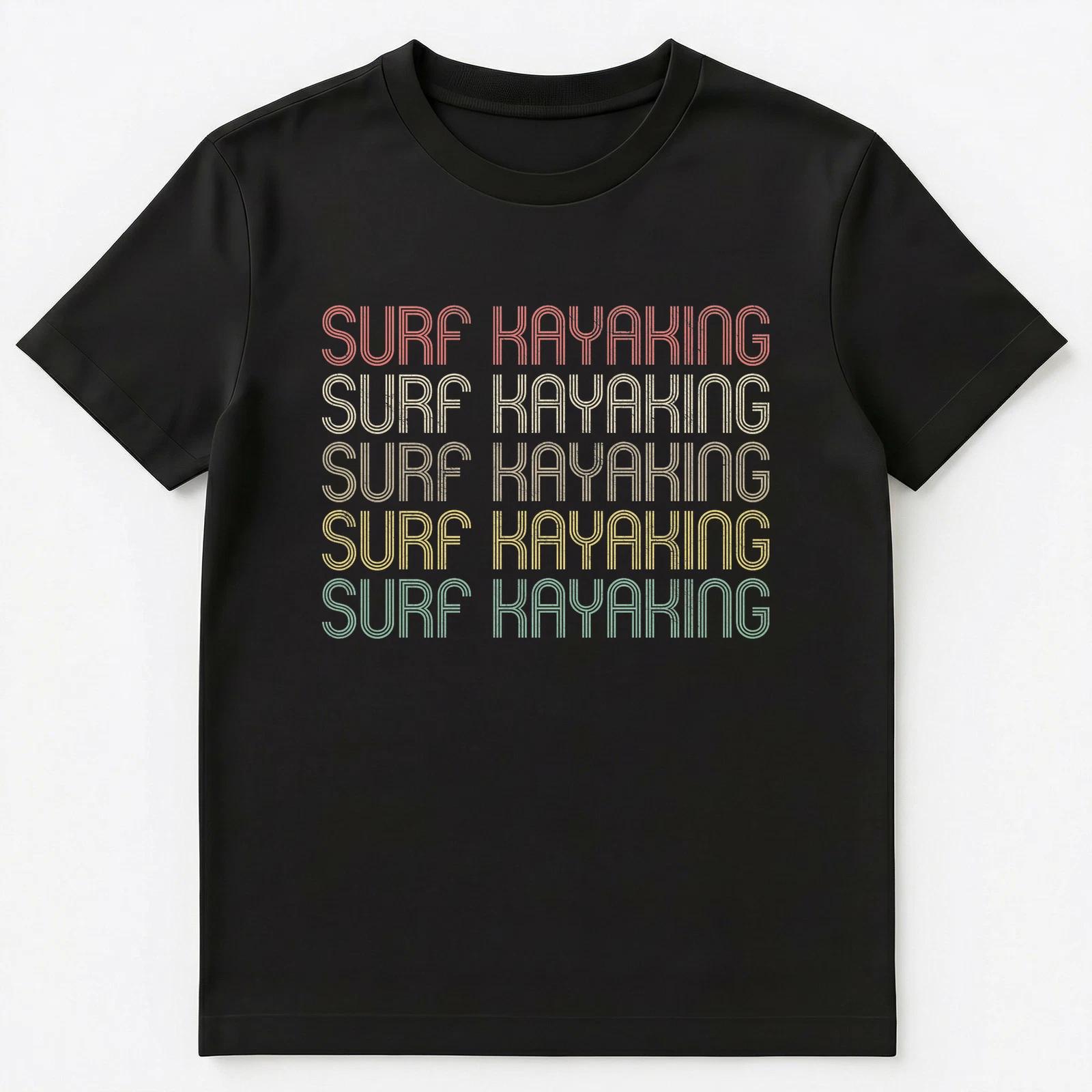 Retro Style Surf Kayaking Unisex T-Shirt L
