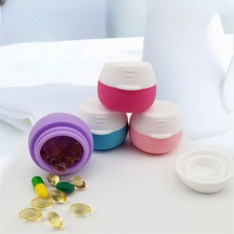 20ML Silicone Travel Bottle Portable Lotion Cream Box Bottle Pill Macaron Cosmetic Foundation Cream Storage Box