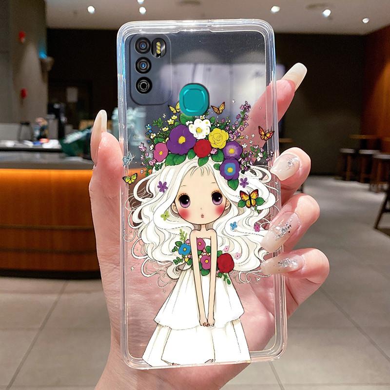 Pour Infinix Hot 9 Play Coque Arrière X680 X680B X680C Esthétique Mignon Cool Garçons Filles Coque de Téléphone Silicone Souple Coque Transparente