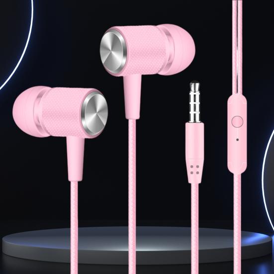 Wired Earphone Heavy Bass HD-compatible Calling In-ear 3.5mm High Sensitivity Wired Earphone Phone Supply