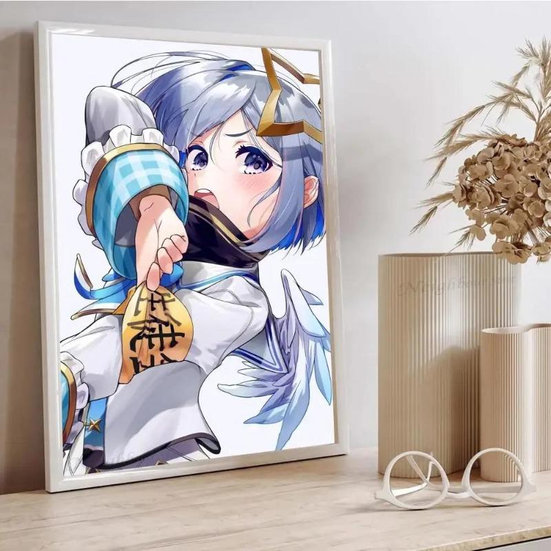 Amane Kanata Hololive Vtuber Anime Poster  Waterproof Art Print for Coffee House Bar Room Wall Decor  Pc Premium Quality