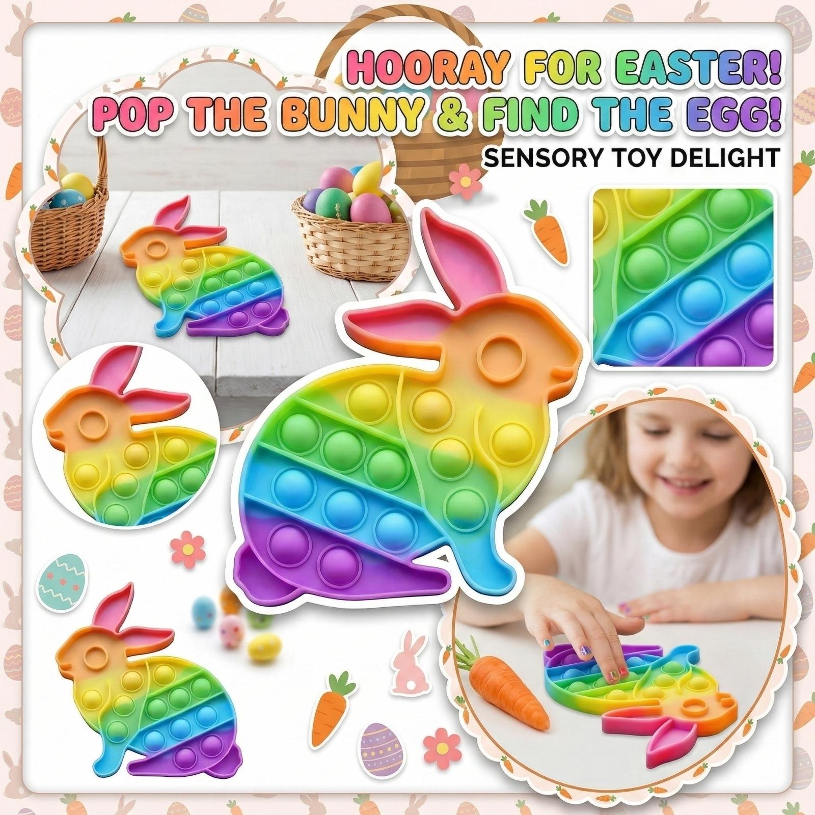 

Easter Bunny Egg Press-toy Carrot One Size