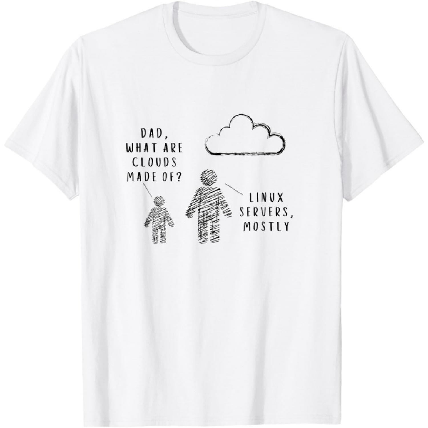 Папа, Из Чего Сделаны Облака_ Футболка Программиста(1) S