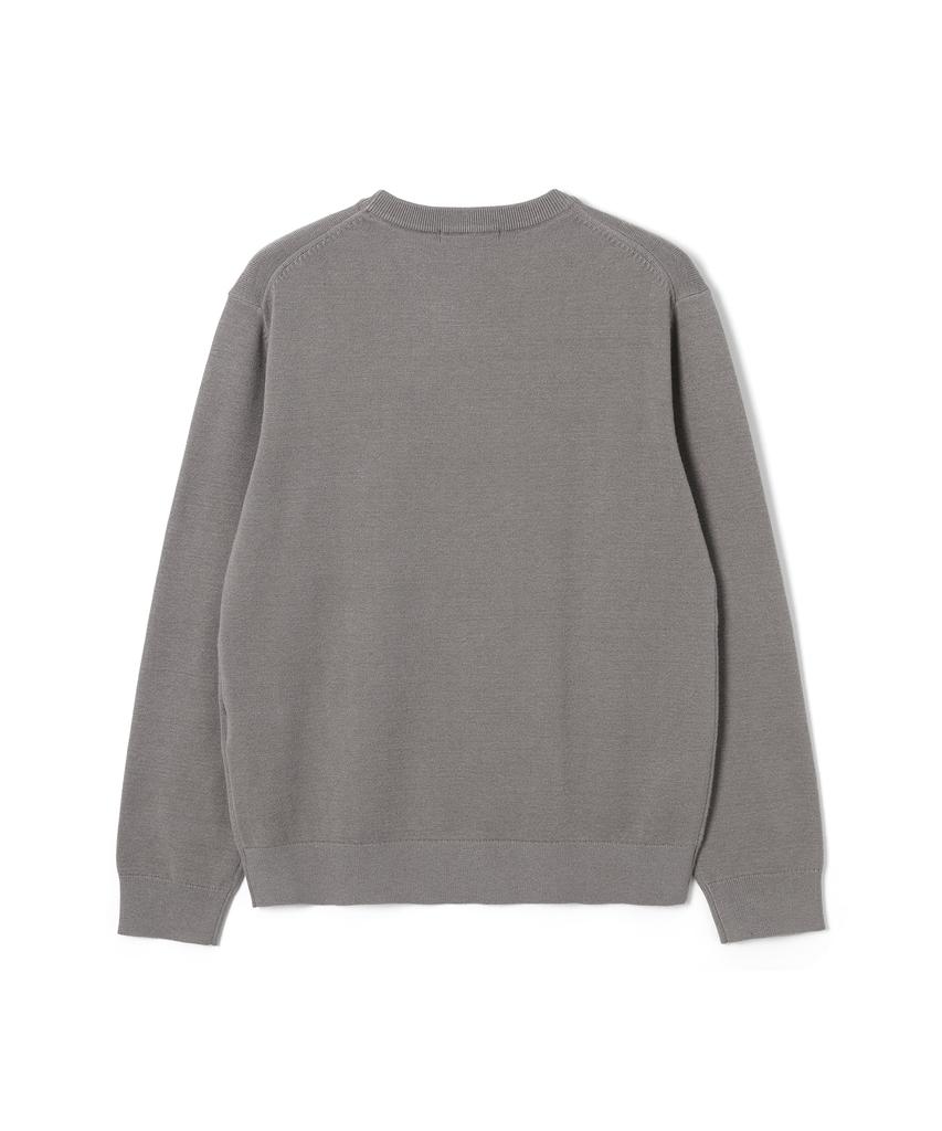 ADHOC Men'S Basic Round Neck Pullover Knit (Dk-Beige) (Hbalk92)