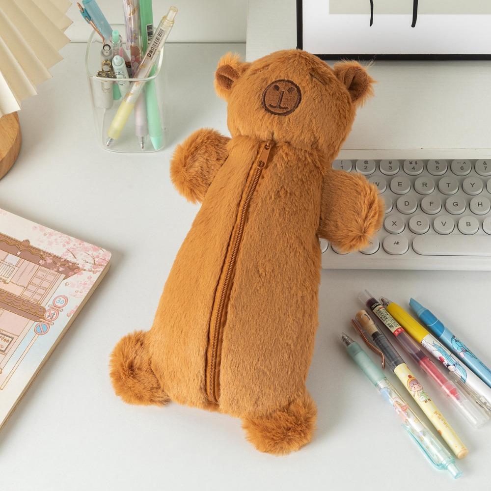 

Мультфільм капібара ручка сумка плюшеві канцелярські сумка творчий пенал шкільне канцелярське приладдя Smile