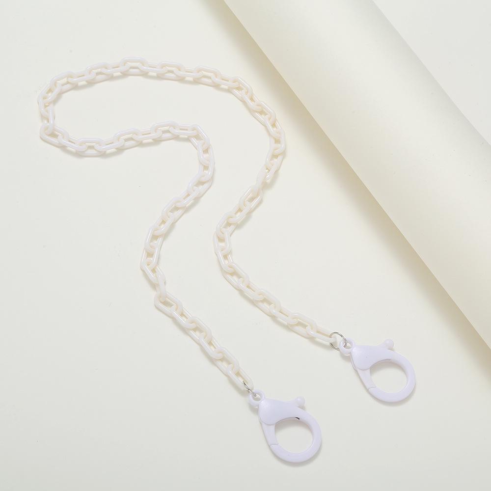 

Korean Style Children s Heart Glasses & Mask Chain - Fresh Candy Colors білий