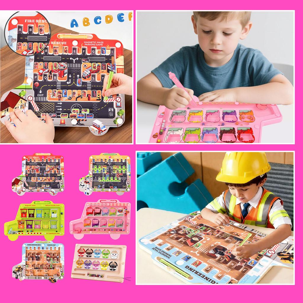 Magnetic Number Maze Toy For Children, With Magnetic Pen And Magnet, Educational And Logical Thinking Game