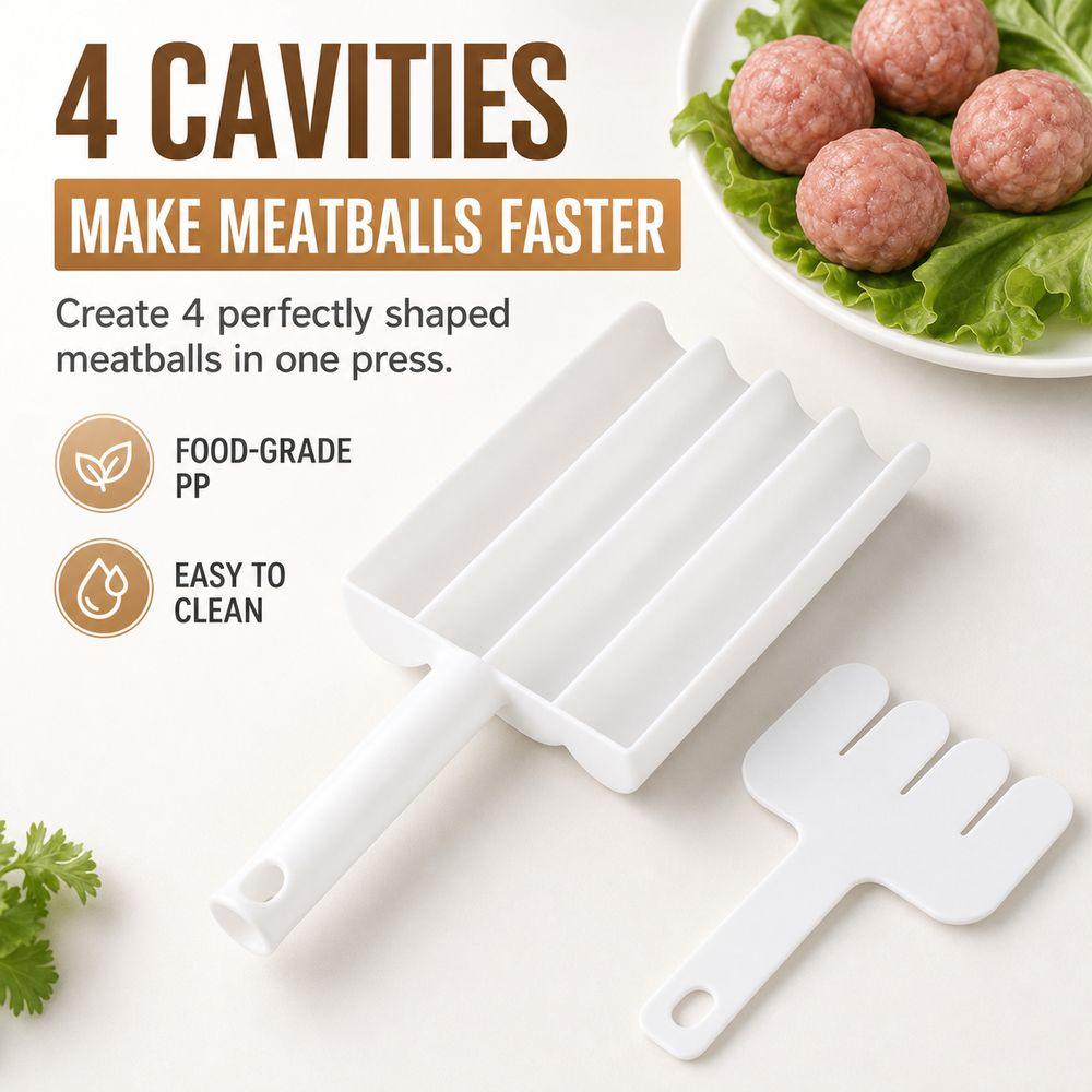Squeeze Molding Meatball Molding Tool Spoon-Shaped Fish Ball Maker Meatball Maker Food Preparation