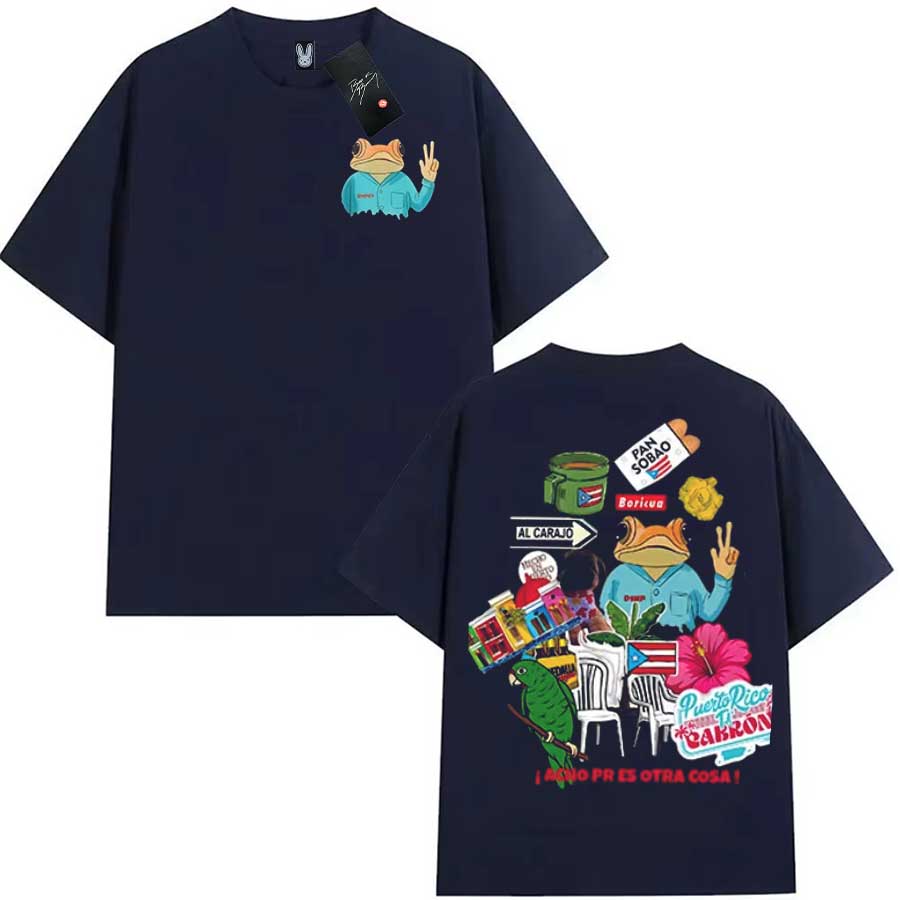 Bad Bunny Tag Tshirt For Unisex Unisex Debi Tirar Mas Fotos Dtmf Tour 100 Cotton T Shirts Oversized Kids Tops Khaki Bb29